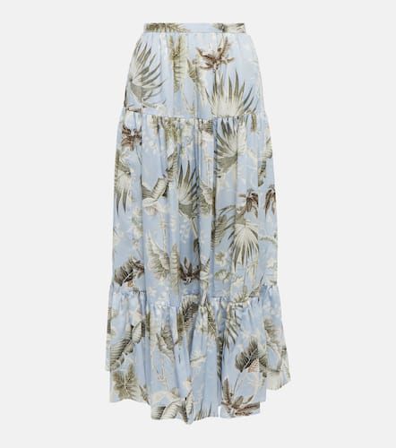 Olympia printed cotton midi skirt - Erdem - Modalova