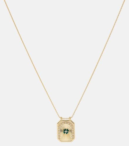 Collar Clover Scapular de oro de 18 ct con diamantes - Marie Lichtenberg - Modalova