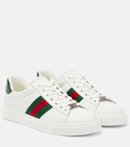 Gucci Ace leather sneakers - Gucci - Modalova