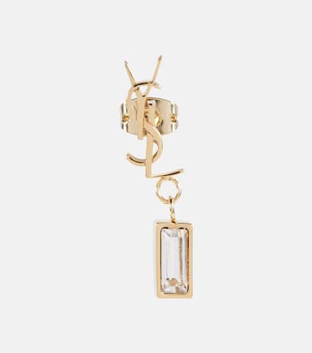 Single YSL rhinestone-embellished earring - Saint Laurent - Modalova
