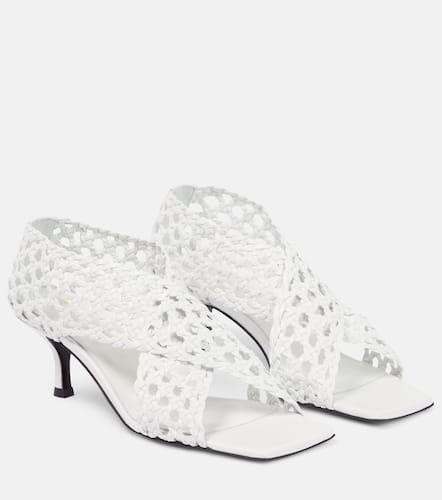 Toteme Crochet and leather sandals - Toteme - Modalova