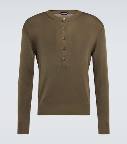 Tom Ford Silk Henley shirt - Tom Ford - Modalova