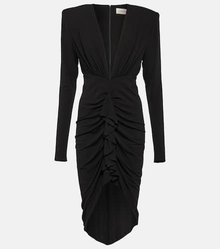 Draped jersey midi dress - Alexandre Vauthier - Modalova