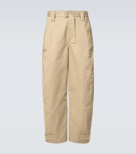 Twisted cotton and linen twill pants - Lemaire - Modalova