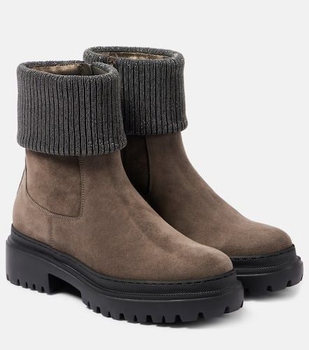 Monili suede Chelsea boots - Brunello Cucinelli - Modalova