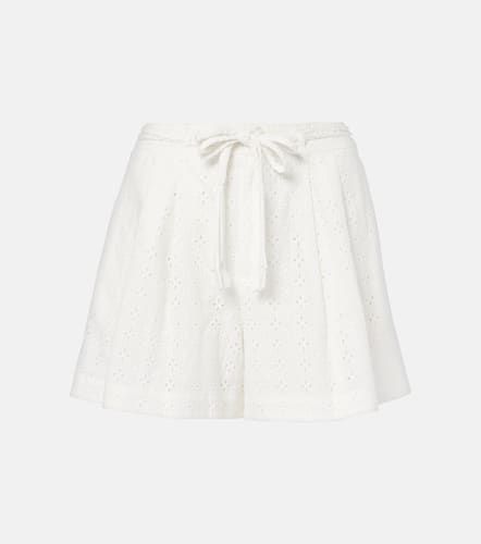 Chantal broderie anglaise cotton shorts - Poupette St Barth - Modalova