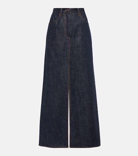 Falda larga de denim - Brunello Cucinelli - Modalova
