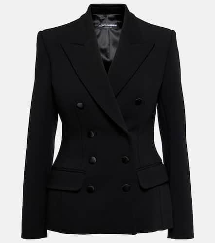 Double-breasted wool-blend jacket - Dolce&Gabbana - Modalova