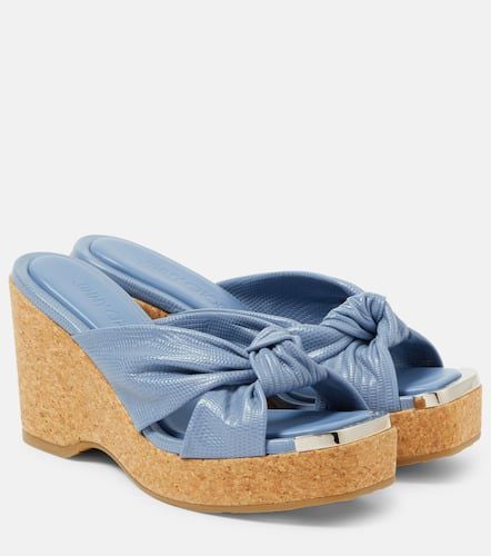 Avenue croc-effect leather wedges - Jimmy Choo - Modalova