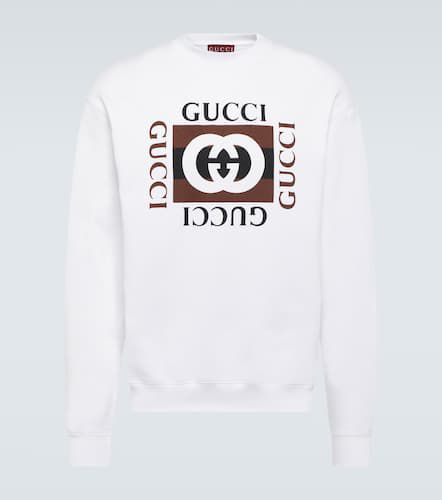 Sudadera de jersey de algodón con logo - Gucci - Modalova