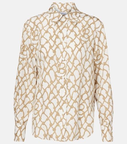 Burberry Top de seda estampado - Burberry - Modalova