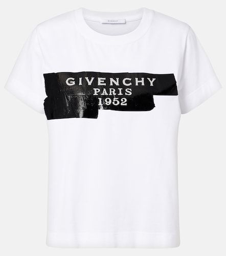 Camiseta de jersey de algodón estampada - Givenchy - Modalova