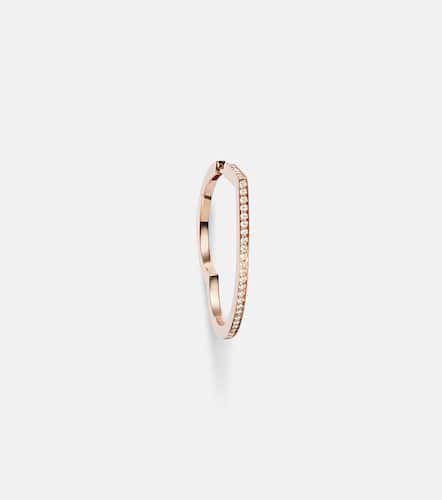 Antifer Heart Large 18kt rose single hoop earring with diamonds - Repossi - Modalova