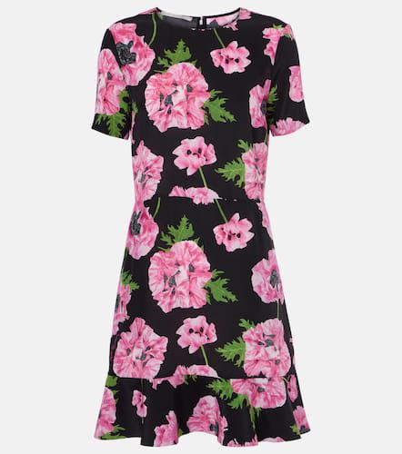 Iconic floral ruffled silk minidress - Stella McCartney - Modalova