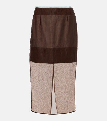 Jacques Wei Gonna midi in chiffon - Jacques Wei - Modalova