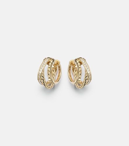 Orecchini a cerchio DY Crossover® in oro18kt - David Yurman - Modalova