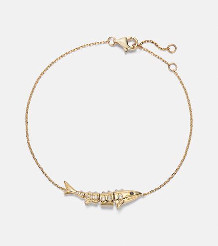 Marlin 9kt chain bracelet with diamonds - Yvonne Leon - Modalova