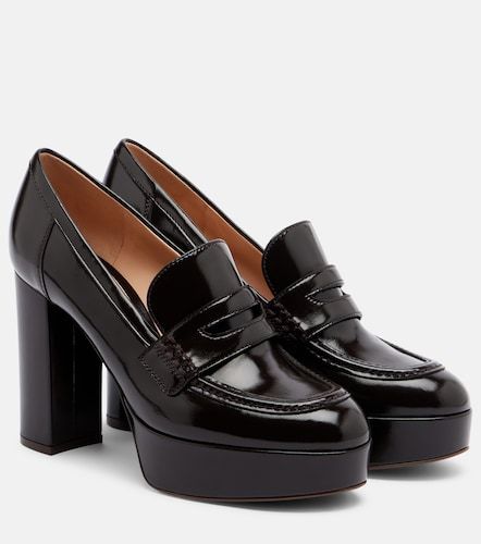 Patent leather loafer pumps - Gianvito Rossi - Modalova