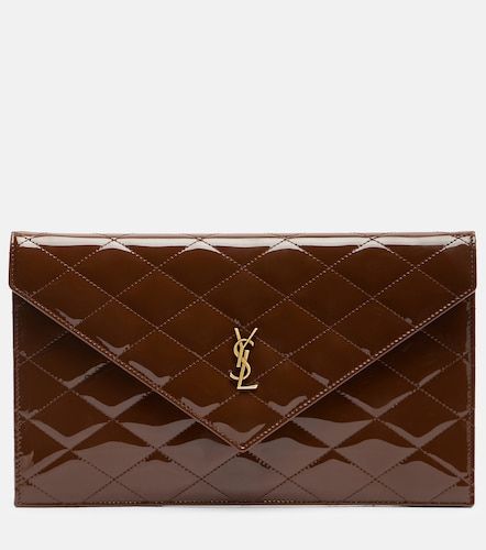 Pouch Paris de charol acolchado - Saint Laurent - Modalova