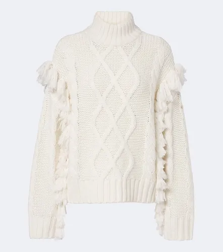 Brit cable-knit fringed wool sweater - Goldbergh - Modalova