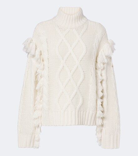 Pullover Brit in lana a trecce con frange - Goldbergh - Modalova