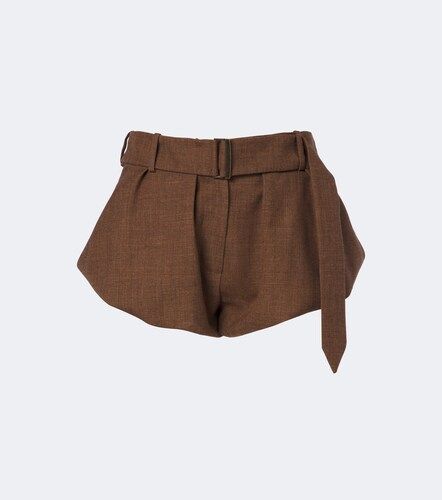 Shorts de lana virgen con cinturón - Magda Butrym - Modalova