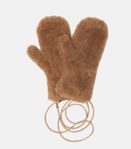Ombrato camel hair and silk mittens - Max Mara - Modalova