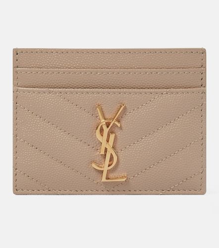 Tarjetero Monogram de piel - Saint Laurent - Modalova
