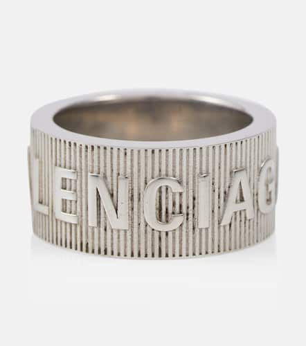 Logo sterling silver ring - Balenciaga - Modalova