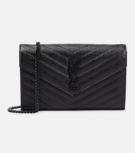 Cassandre matelassÃ© leather wallet on chain - Saint Laurent - Modalova