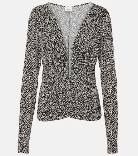 Laura printed ruched jersey top - Isabel Marant - Modalova