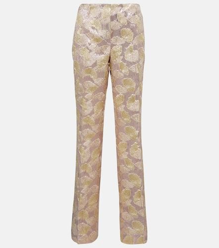 Jacquard lamÃ© flared pants - Dries Van Noten - Modalova