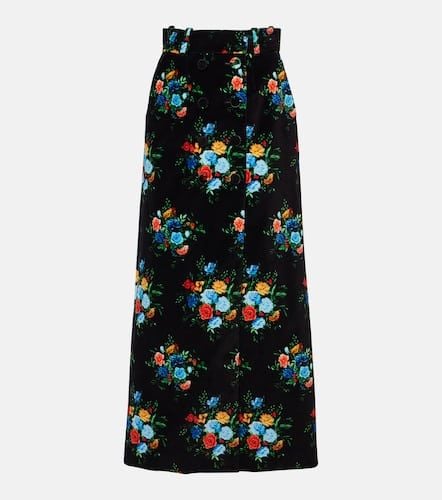 Printed cotton-blend maxi skirt - Rabanne - Modalova