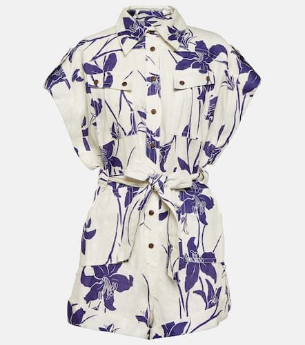 Acadian floral linen playsuit - Zimmermann - Modalova