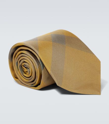 Corbata de seda con Check - Burberry - Modalova