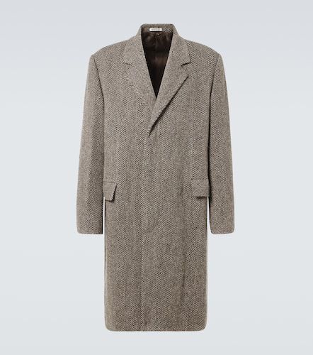 Herringbone wool and alpaca tweed coat - Auralee - Modalova