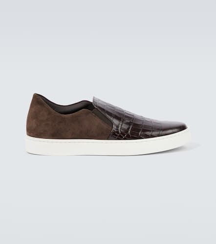 Nadores croc-effect leather sneakers - Manolo Blahnik - Modalova