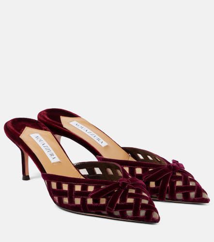 Aquazzura Romance 65 velvet mules - Aquazzura - Modalova