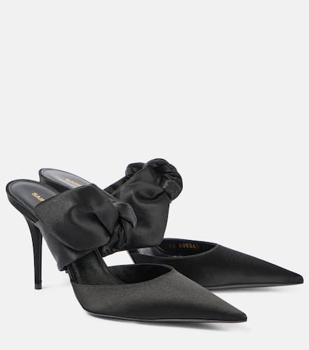 Barbara 90 satin mules - Saint Laurent - Modalova