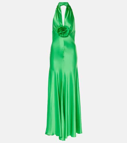 Rodarte Rose halterneck silk gown - Rodarte - Modalova