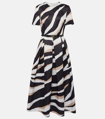 Printed silk-blend midi dress - Elie Saab - Modalova