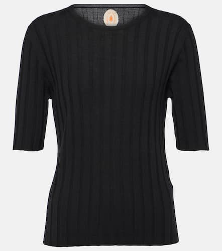 Ribbed-knit virgin wool top - Jardin des Orangers - Modalova