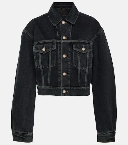 S cropped denim jacket - Saint Laurent - Modalova