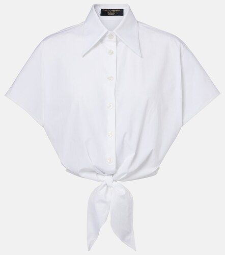Cropped-Hemd aus einem Baumwollgemisch - Dolce&Gabbana - Modalova