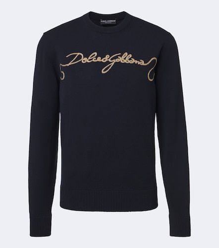 Bestickter Pullover aus Schurwolle - Dolce&Gabbana - Modalova