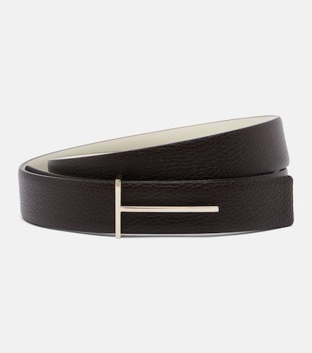 Tom Ford Slim T leather belt - Tom Ford - Modalova