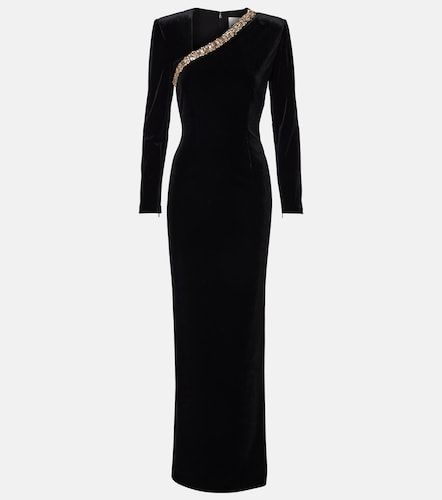 Robe aus Samt mit Kristallen - Roland Mouret - Modalova