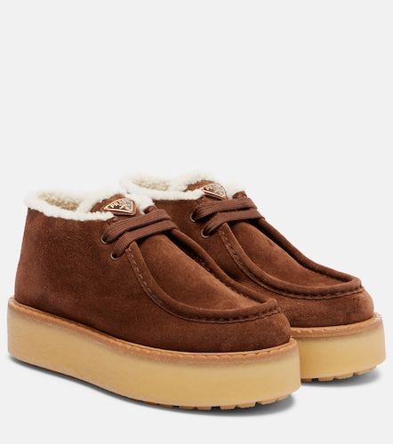 Botas desert con plataforma de ante - Prada - Modalova