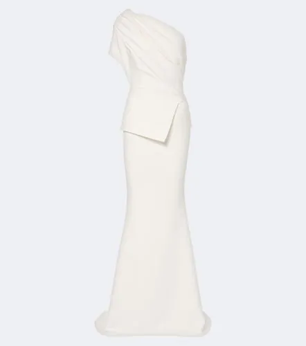 Safiyaa Elyna asymmetric crepe gown - Safiyaa - Modalova