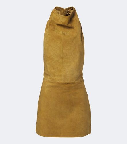 Zoriel draped open-back suede minidress - Retrofete - Modalova